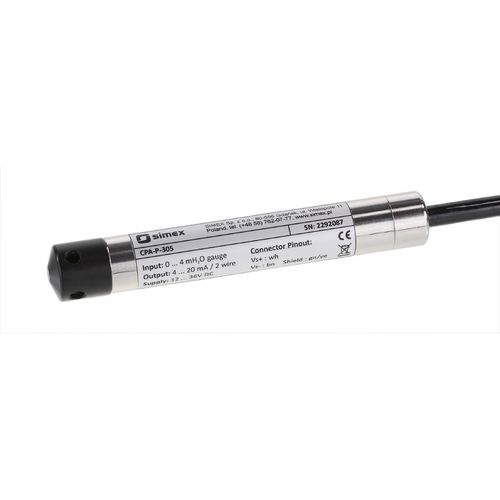 Sonde de niveau hydrostatique - CPA-P-305 series - SIMEX Sp. z o.o. - pour liquides / 4-20 mA / 2 fils