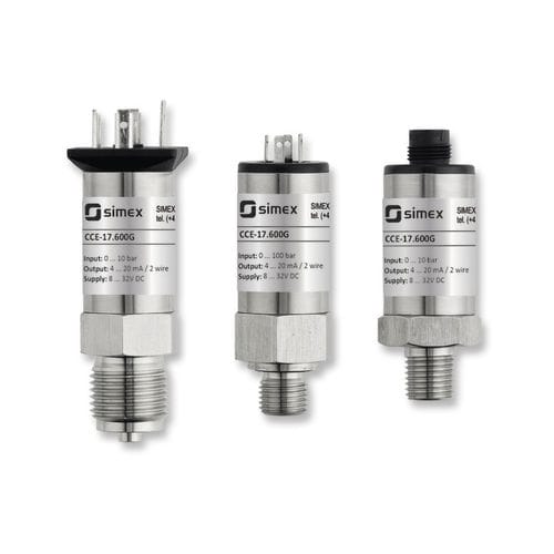 Transmetteur de pression pour environnements sévères - CCE-17.600G series - SIMEX Sp. z o.o. - absolue / à membrane / 4-20 mA