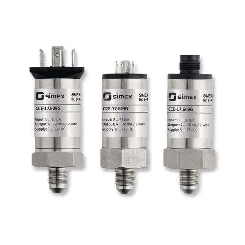 Transmetteur de pression pour circuit frigorifique - CCE-17.609G series - SIMEX Sp. z o.o. - absolue / à membrane / 4-20 mA