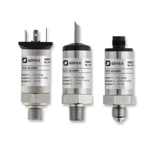 Transmetteur de pression pour air comprimé - CCE-18.600G series - SIMEX Sp. z o.o. - absolue / à membrane / 4-20 mA