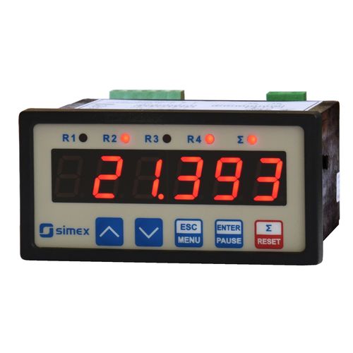 Indicateur totalisateur de débit - SPP-94 series - SIMEX Sp. z o.o. - numérique / pour montage sur panneau / 4-20 mA