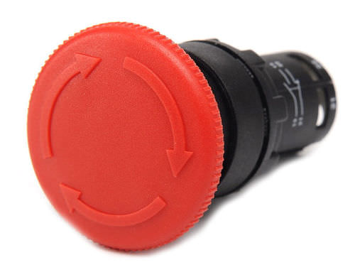Bouton poussoir coup de poing - MB200E series  - EMAS - d'arrêt d'urgence / électromécanique