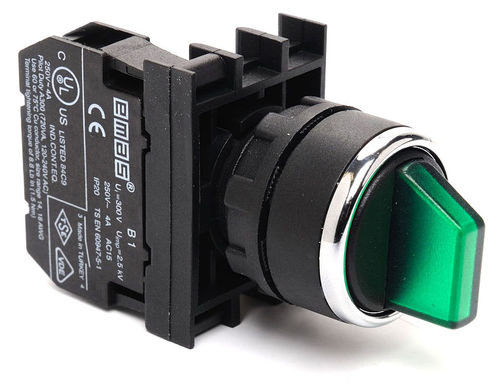 Interrupteur de sélection - B100SL20Y  - EMAS - multipolaire / lumineux / électromécanique