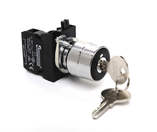 Bouton poussoir à clé - CM100A series  - EMAS - électromécanique