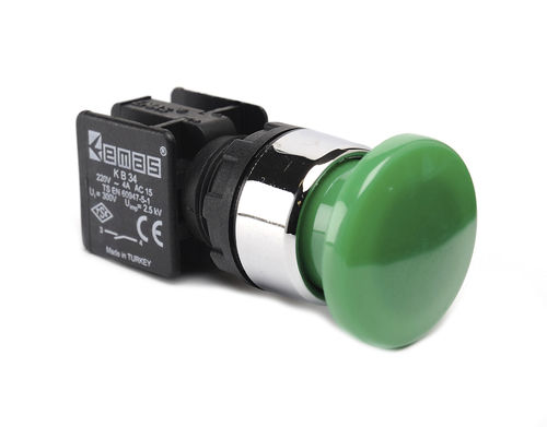 Bouton poussoir coup de poing - KB34MY - EMAS - électromécanique