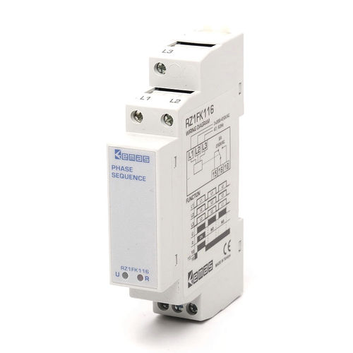 Relais de protection d'ordre de phases - RZ1FK116 - EMAS - triphasé / sur rail DIN