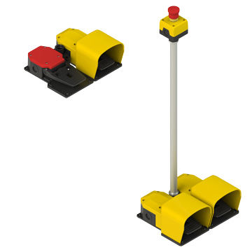 Interrupteur à pédale de commande - PC Series - Pizzato Elettrica - électrique / 2 pédales