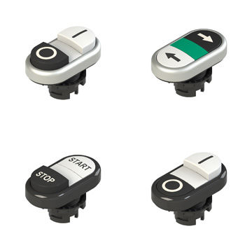 Bouton poussoir tactile - E2 PD Series - Pizzato Elettrica - IP67 / IP69K / double
