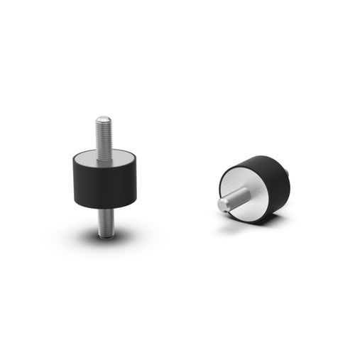 Support antivibratoire cylindrique - BK45.0001 series - Bäcker - en métal / en caoutchouc / type B