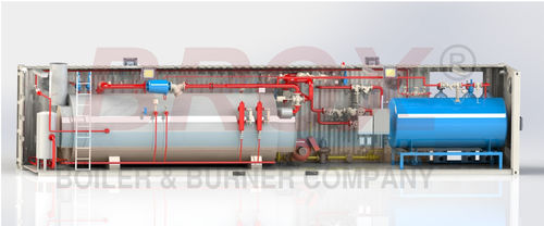 Générateur de vapeur surchauffée - BROX BOILER & BURNER COMPANY - à vapeur saturée / à tubes de fumée / conteneurisé