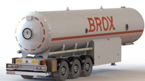 Semi-remorque citerne - BROX BOILER & BURNER COMPANY - pour GPL / à 3 essieux
