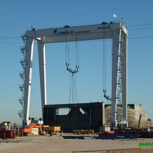 Portique sur pneus - MST 320 - CIMOLAI TECHNOLOGY - de déchargement de navire