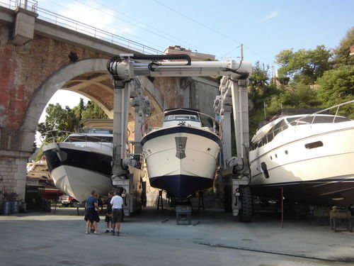 Portique mobile - MBH 100 - CIMOLAI TECHNOLOGY - de déchargement de navire / télescopique