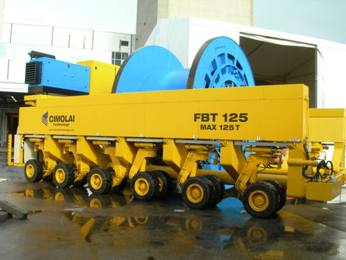 Chariot automoteur à 6 essieux - FBT 125 - CIMOLAI TECHNOLOGY - à plateau / élévateur / pour bobines