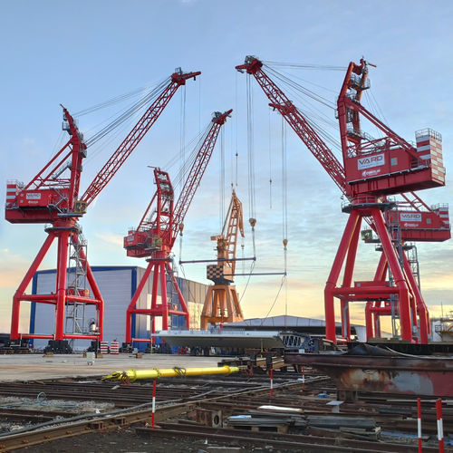 Grue sur rail - RBC 100 - CIMOLAI TECHNOLOGY - à fléchette / pour applications marines / de levage