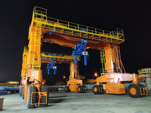 Chariot cavalier pour poutres préfabriquées en béton - MST 230 - CIMOLAI TECHNOLOGY - à hauteur réglable / sur pneus