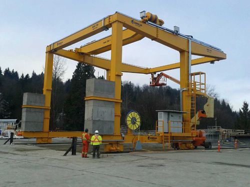 Portique sur rail - RGC 30 - CIMOLAI TECHNOLOGY - pour chantier de préfabriqués / pour les travaux de génie civil