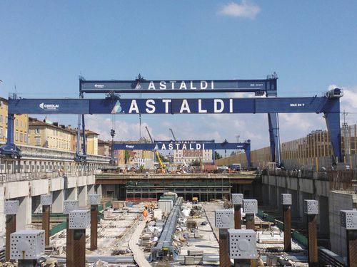 Portique sur rail - RGC 50 - CIMOLAI TECHNOLOGY - pour les travaux de génie civil / pour métro