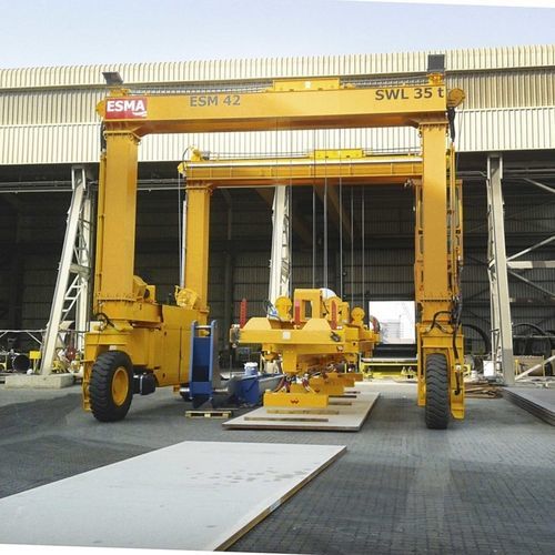 Chariot cavalier pour la manutention de dalles - MST 42 - CIMOLAI TECHNOLOGY - sur pneus