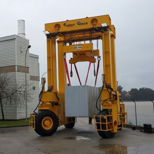 Chariot cavalier pour container - MST 110 - CIMOLAI TECHNOLOGY - sur pneus