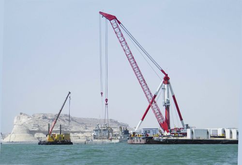 Grue sur barge - DRC 200 - CIMOLAI TECHNOLOGY SpA - derrick / pour applications offshore / de chargement de navire