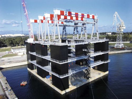 Portique sur pneus - RGC 90 - CIMOLAI TECHNOLOGY - pour applications marines