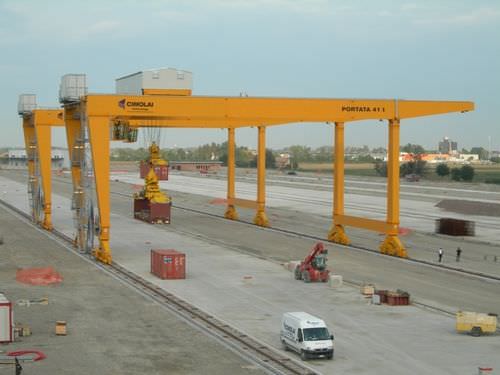 Portique sur rail - RGC - CIMOLAI TECHNOLOGY - pour container