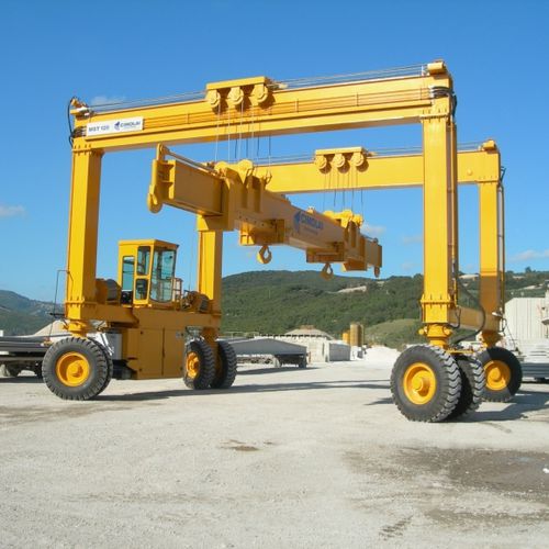 Portique sur pneus - MST 120 - 6 - CIMOLAI TECHNOLOGY - pour chantier de préfabriqués