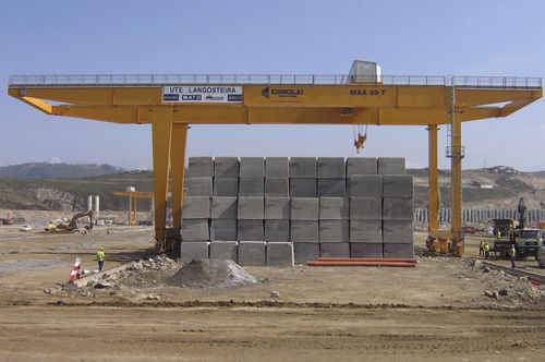 Portique sur rail - RGC 7 - CIMOLAI TECHNOLOGY - pour chantier de préfabriqués