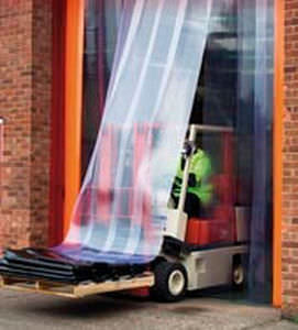 Porte à lanières industrielle - Wilcox Door Service Inc