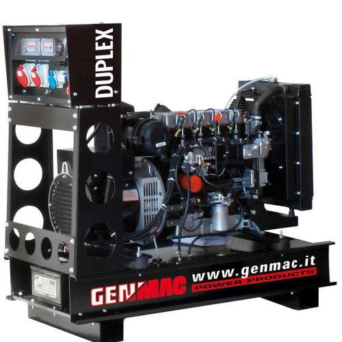 Groupe électrogène diesel - DUPLEX G15CO - GENMAC SRL - triphasé / stationnaire / 50 Hz