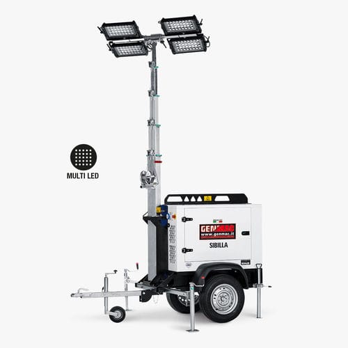 Tour d'éclairage à LED - SIBILLA - GENMAC SRL - à moteur diesel