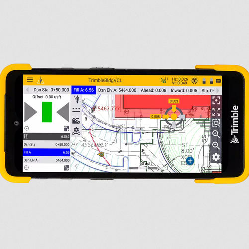 Collecteur de données numérique - TDC6 - Trimble Navigation - Construction Division - durci / portable