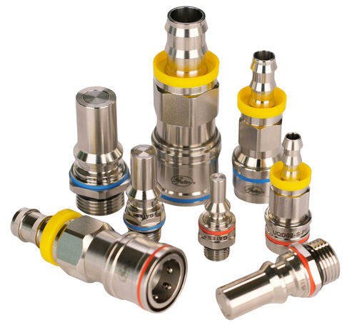 Raccord rapide - UQD series - Gates - pour liquide de refroidissement / en inox / dry break