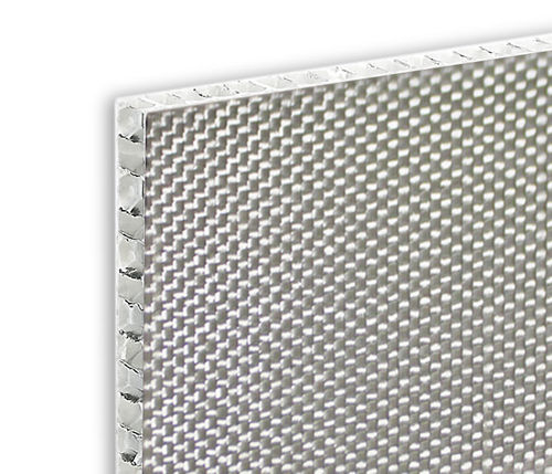 Panneau sandwich en nid d'abeille - ALUSTEP® HFR - Cel Components S.r.l. - face en fibre de verre / pour plafond / pour façade