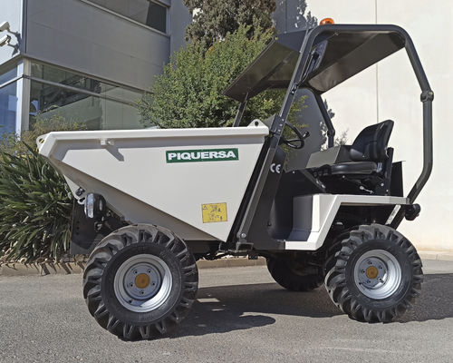 Dumper sur pneus - D-1500H - Piquersa Maquinaria, S.A. - diesel / à déchargement frontal