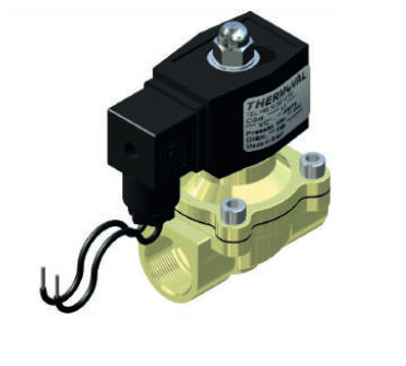 Électrovanne à commande directe - 21702 - Thermoval - 2 voies / normalement fermée / air