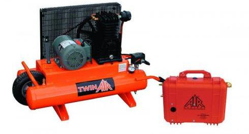 Compresseur à palettes - Comp-3™ series - Air Systems International - d'air respirable / AC / sur roulette