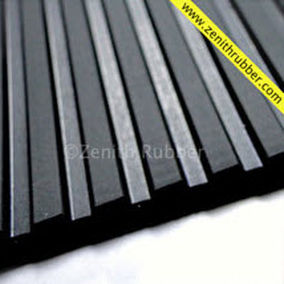 Tapis antidérapant - LS series - Zenith Industrial Rubber Products Pvt. Ltd. - à stries plates / en caoutchouc / d'entrée