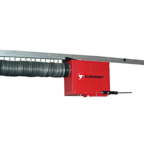 Extracteur de gaz d'échappement pour voiture - OVER/SSAK series - KLIMAWENT - pour atelier / pour garage / sur rail coullissant