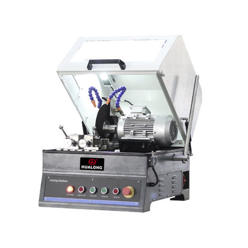 Machine de découpe de métallographie - HLC-300T - Shanghai Hualong Test Instruments Corporation - à lame rotative / pour métal / d'échantillons