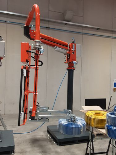 Manipulateur pneumatique - ATISmirus 100 PP  - ATIS s.r.l. - avec prise / pour la préhension / pour manutention de bobines