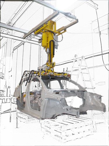 Manipulateur avec prise - Atislinear  - ATIS s.r.l. - pour la manutention de composants automobiles / de manutention / assisté