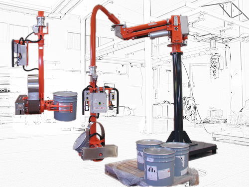 Manipulateur pneumatique - ATISmirus 100 ATEX - ATIS s.r.l. - avec prise / pour fûts / de manutention