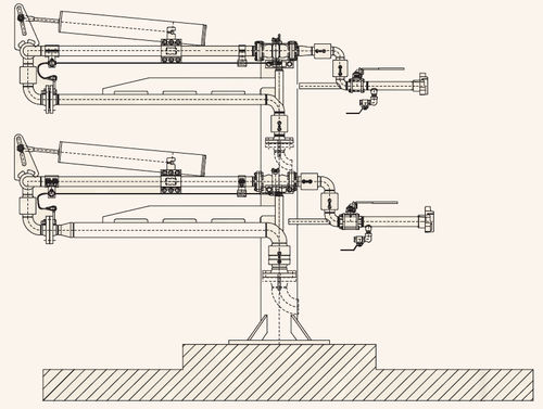 Bras de chargement bras source - max. 150 m³/h, ø 3 - 4" | 1802 series - silea liquid transfer srl - déchargement pour transfert de fluides