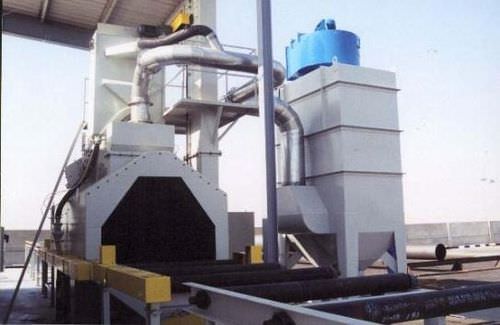 Grenailleuse à convoyeur à rouleaux - 18 kg/h | 4W - 1.5 x 1.0 - Steelex International - à 4 turbines / pour métal