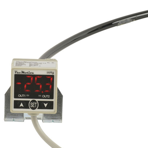 Vacuostat électronique - VSD101P-18N-M12 - VacMotion - PNP / connecteur M12 / pour air