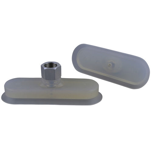 Ventouse plate - 10FO.100X35.001.02-G14F - VacMotion - ovale / en silicone / de levage