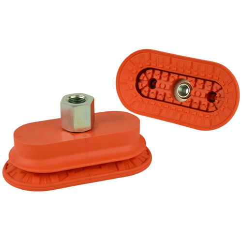 Ventouse à soufflet - VOB40x80N-60-18F - VacMotion - ovale / en NBR / de levage