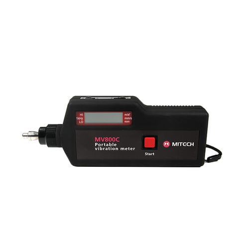 Vibromètre de surveillance de machine - MV 800 series - Mitech - portable / numérique / accéléromètre